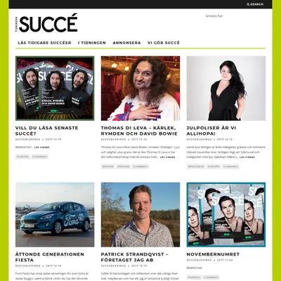 Succé Blekinge startsida 2018