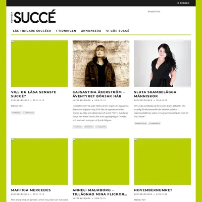 Succé Blekinge startsida 2020