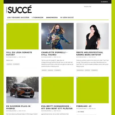 Succé Blekinge startsida 2021