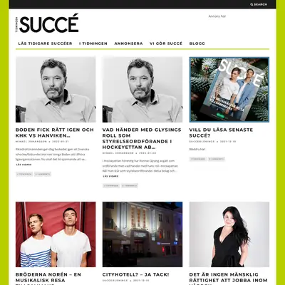 Succé Blekinge startsida 2022