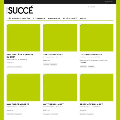 Succé Blekinge startsida 2024