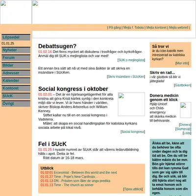 Angelus startsida 2001
