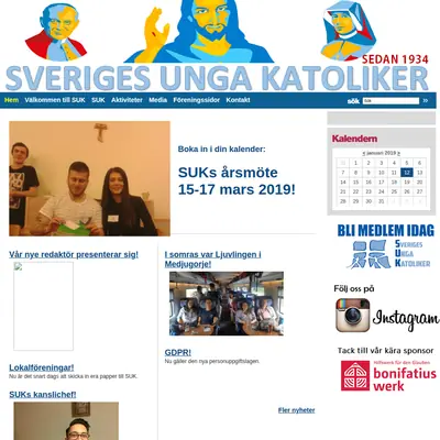 Angelus startsida 2019