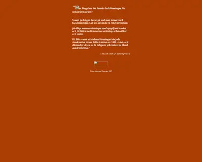 sulf.se startsida 1997