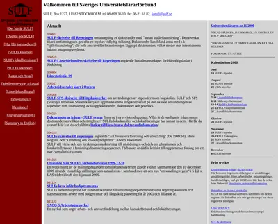 sulf.se startsida 2000