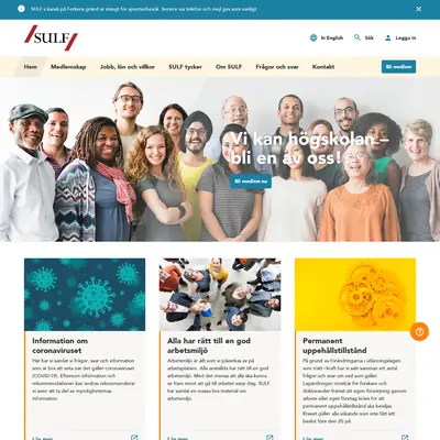 sulf.se startsida 2022