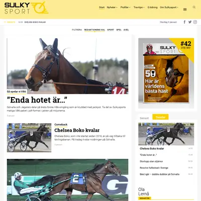 SULKYSPORT startsida 2018