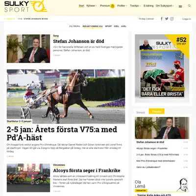 SULKYSPORT startsida 2019
