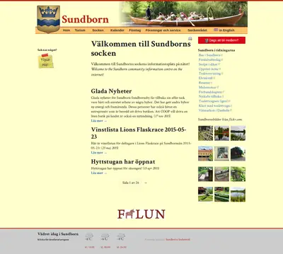 Sundborns Nytt startsida 2016