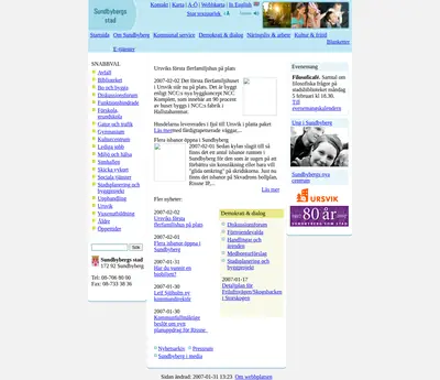 Mitt i Sundbyberg startsida 2007