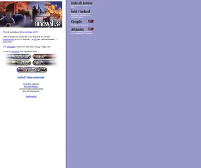www.sundsvall.nu startsida 1999