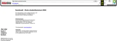 www.sundsvall.nu startsida 2005