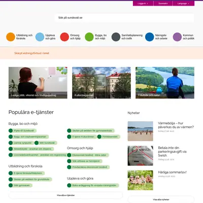 www.sundsvall.nu startsida 2018