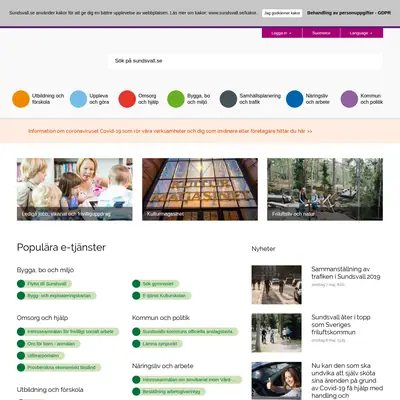 www.sundsvall.nu startsida 2020