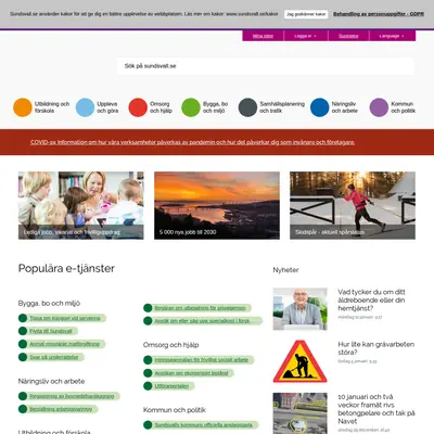 www.sundsvall.nu startsida 2022
