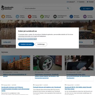 www.sundsvall.nu startsida 2023