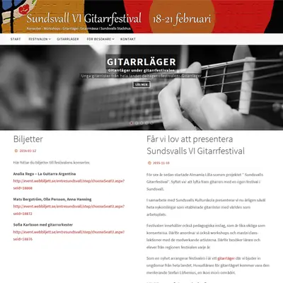 Sundsvalls gitarr festival startsida 2016