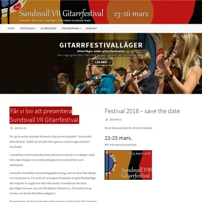 Sundsvalls gitarr festival startsida 2017