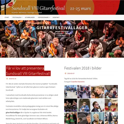 Sundsvalls gitarr festival startsida 2018