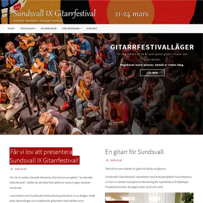 Sundsvalls gitarr festival startsida 2019