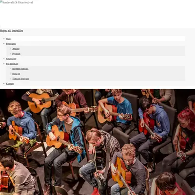 Sundsvalls gitarr festival startsida 2020