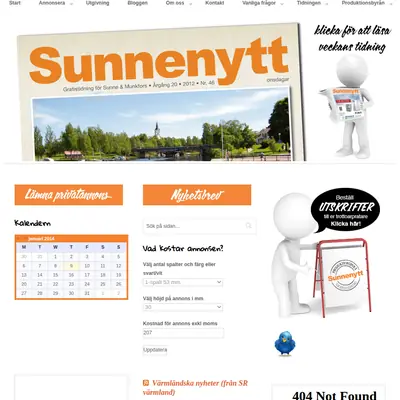 Sunne-Nytt startsida 2014