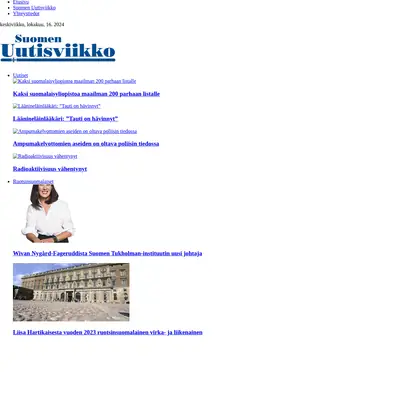 Suomen Uutisviikko startsida 2024
