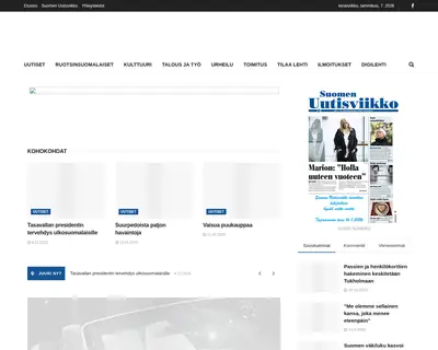 Suomen Uutisviikko startsida 2026