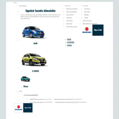 Suzuki Nytt startsida 2016