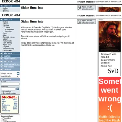 Bildjournalen startsida 2001