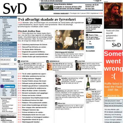 Bildjournalen startsida 2004
