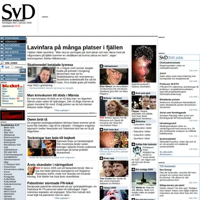 Bildjournalen startsida 2006