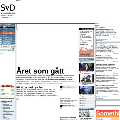 Bildjournalen startsida 2007