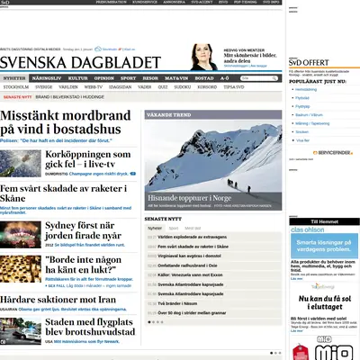 Bildjournalen startsida 2012