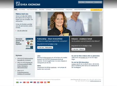 Svea startsida 2013