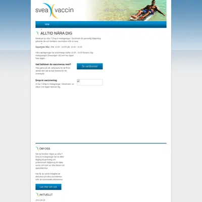 Magasin Vaccin startsida 2011
