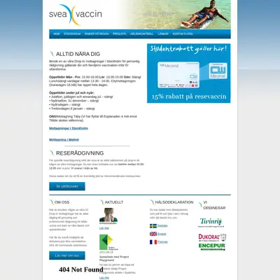 Magasin Vaccin startsida 2014