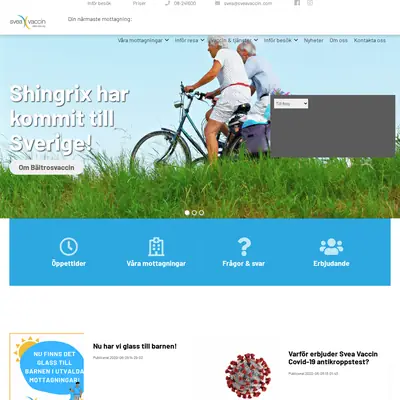 Magasin Vaccin startsida 2020