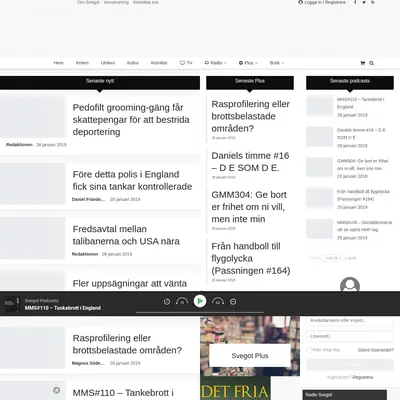 svegot.se startsida 2019