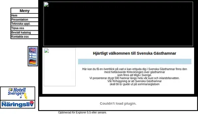 Svenska Gästhamnar startsida 2003