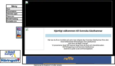 Svenska Gästhamnar startsida 2006