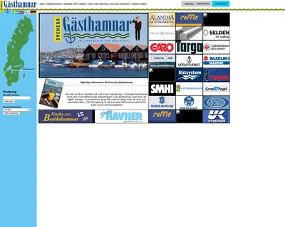 Svenska Gästhamnar startsida 2008
