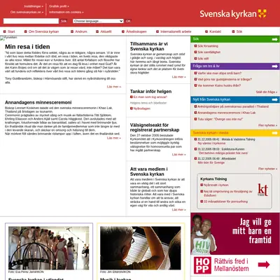 www.svenskakyrkan.se/tranas startsida 2006