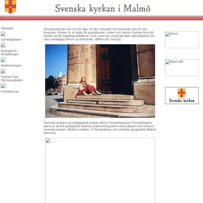 svenskakyrkanmalmo.se startsida 2004