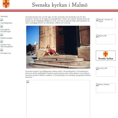 svenskakyrkanmalmo.se startsida 2005