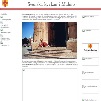 svenskakyrkanmalmo.se startsida 2006