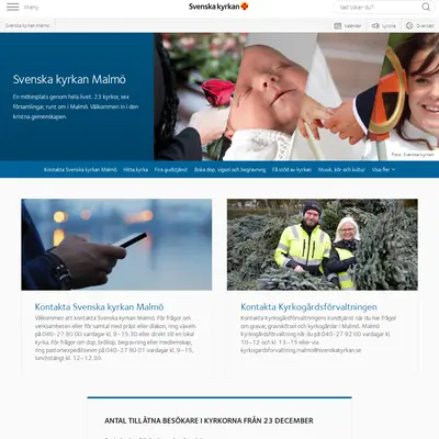 svenskakyrkanmalmo.se startsida 2022