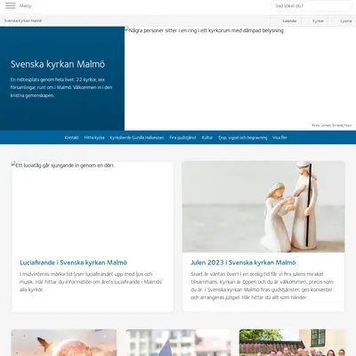 svenskakyrkanmalmo.se startsida 2024