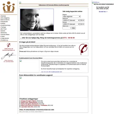 Magasinet Svenska Möten startsida 2006