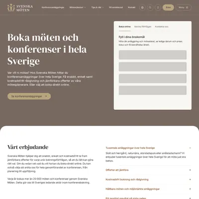 Magasinet Svenska Möten startsida 2025
